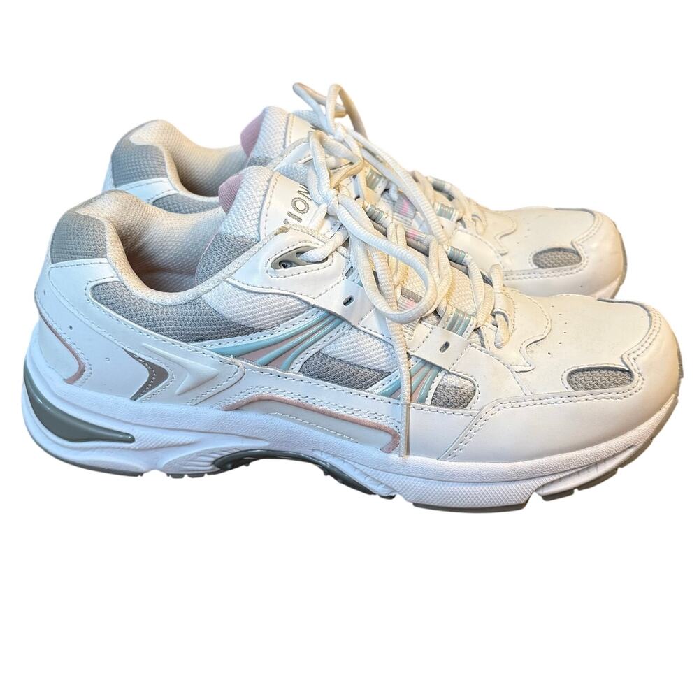 Vionic 23Walk Sneaker Leather Arch Support Lace Up Walker White Women’s Size 8